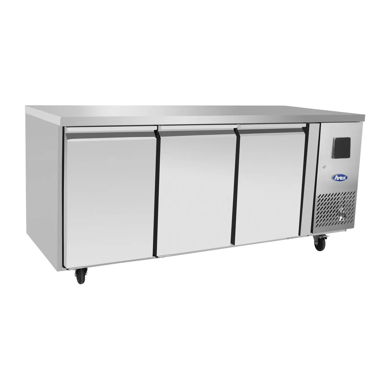 ATOSA Table positive 3 portes GN1/1 - ventilé - 420 L - 1850x755x885 mm - 220V 50Hz - ATOSA