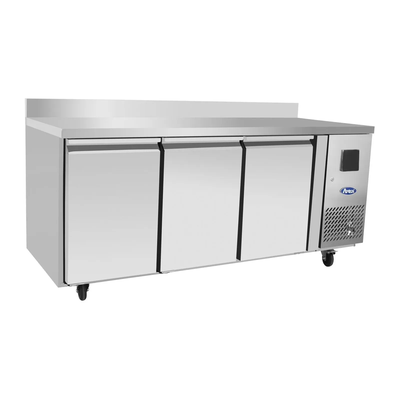 ATOSA Table positive 3 portes GN1/1 - ventilé - 420 L - 1850x755x895 mm - 220V 50Hz - ATOSA