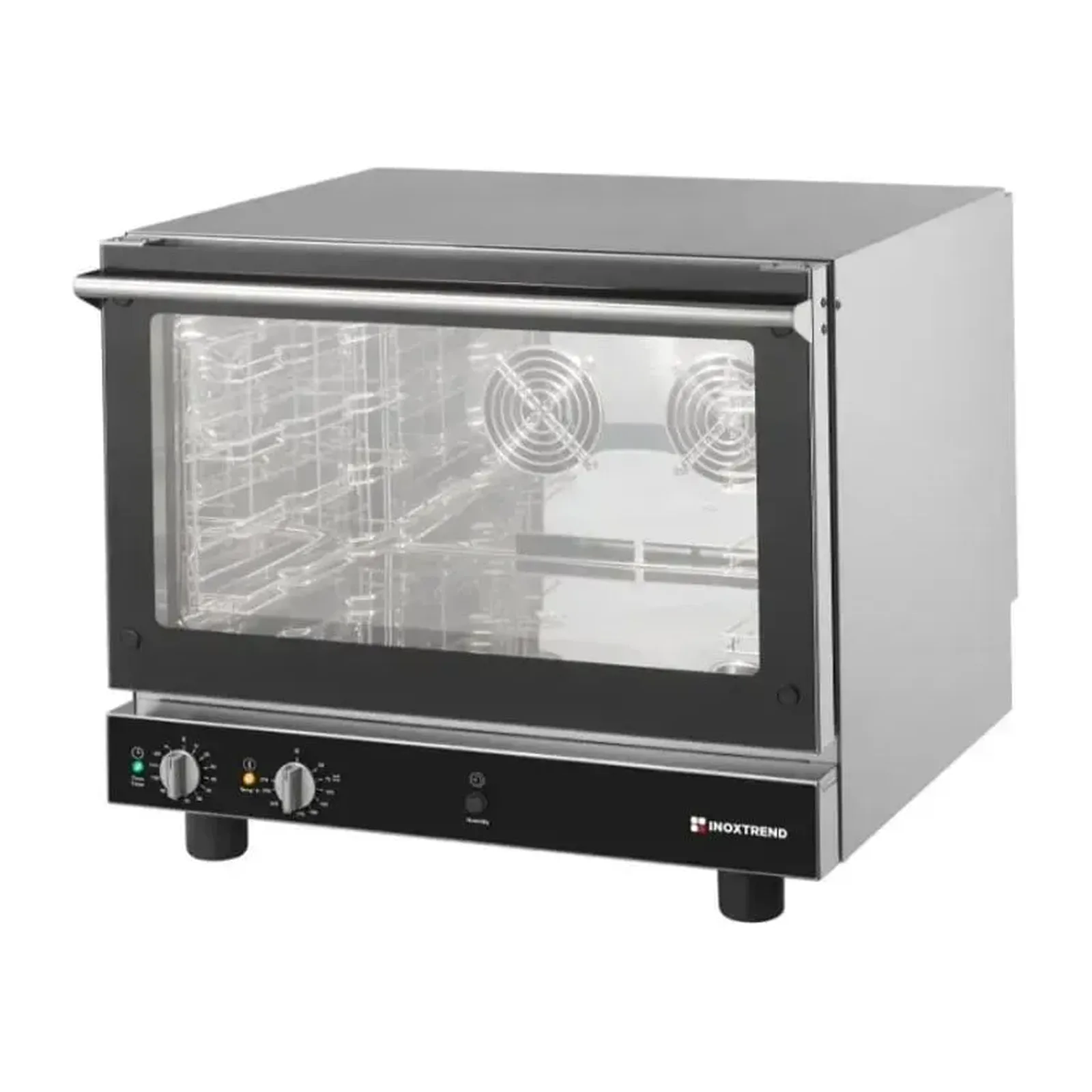 FURNOTEL Four à air pulsé professionnel - 4 niveaux - 720×680×600 mm - Triphasé - Acier inoxydable - FURNOTEL