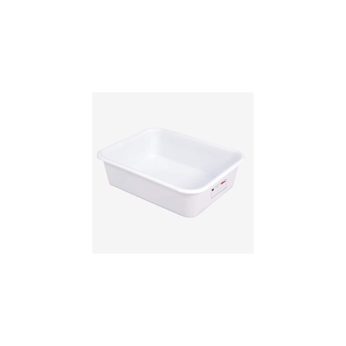 GILAC Lot de 6 bacs à diviseuse avec IML et couvercles adaptés - 20 L - 530×410×140 mm - PEHD - GILAC