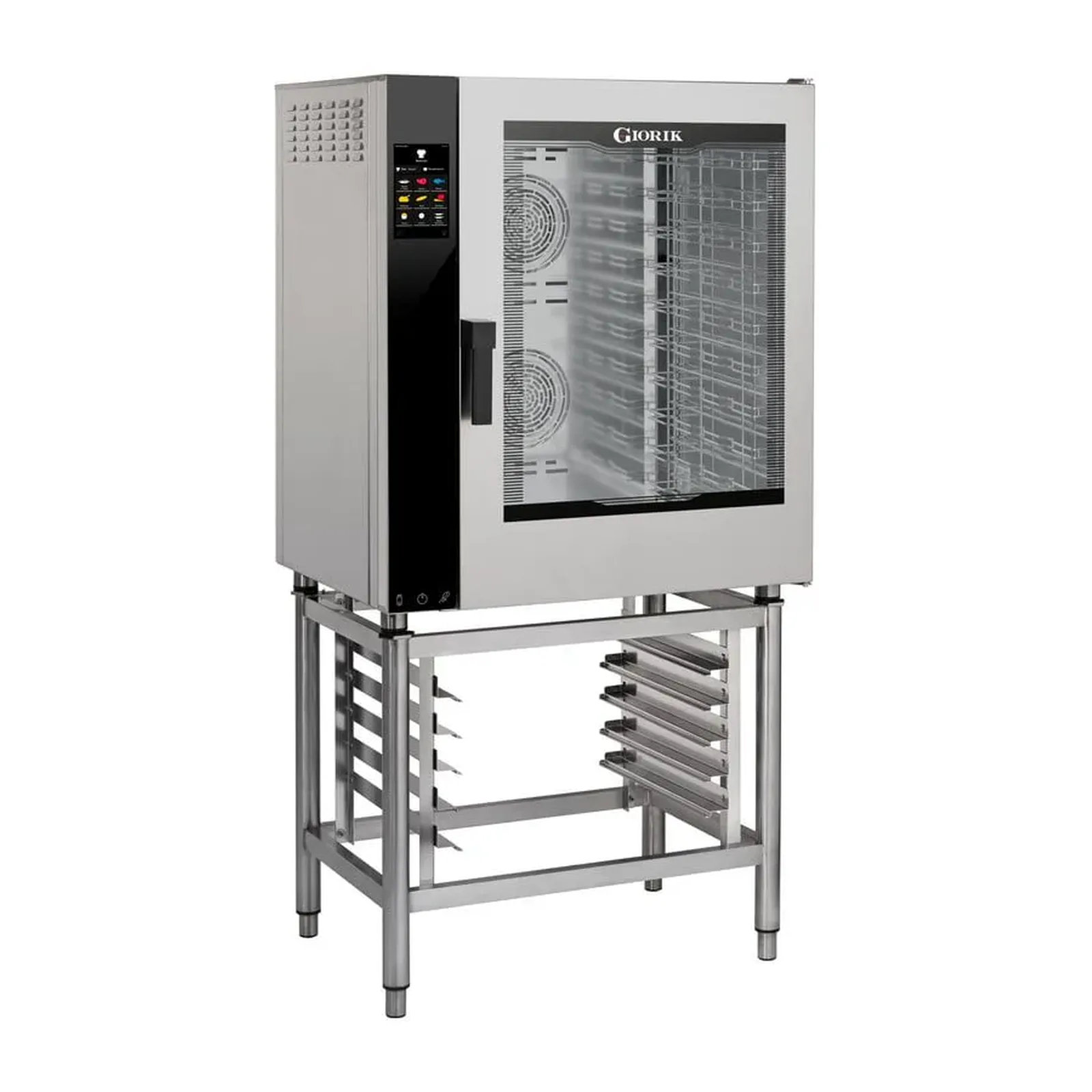 GIORIK Four mixte professionnel - 10 niveaux GN1/1 - 907x811x1050 mm - 400V | 3Ph + N - Acier inoxydable - GIORIK