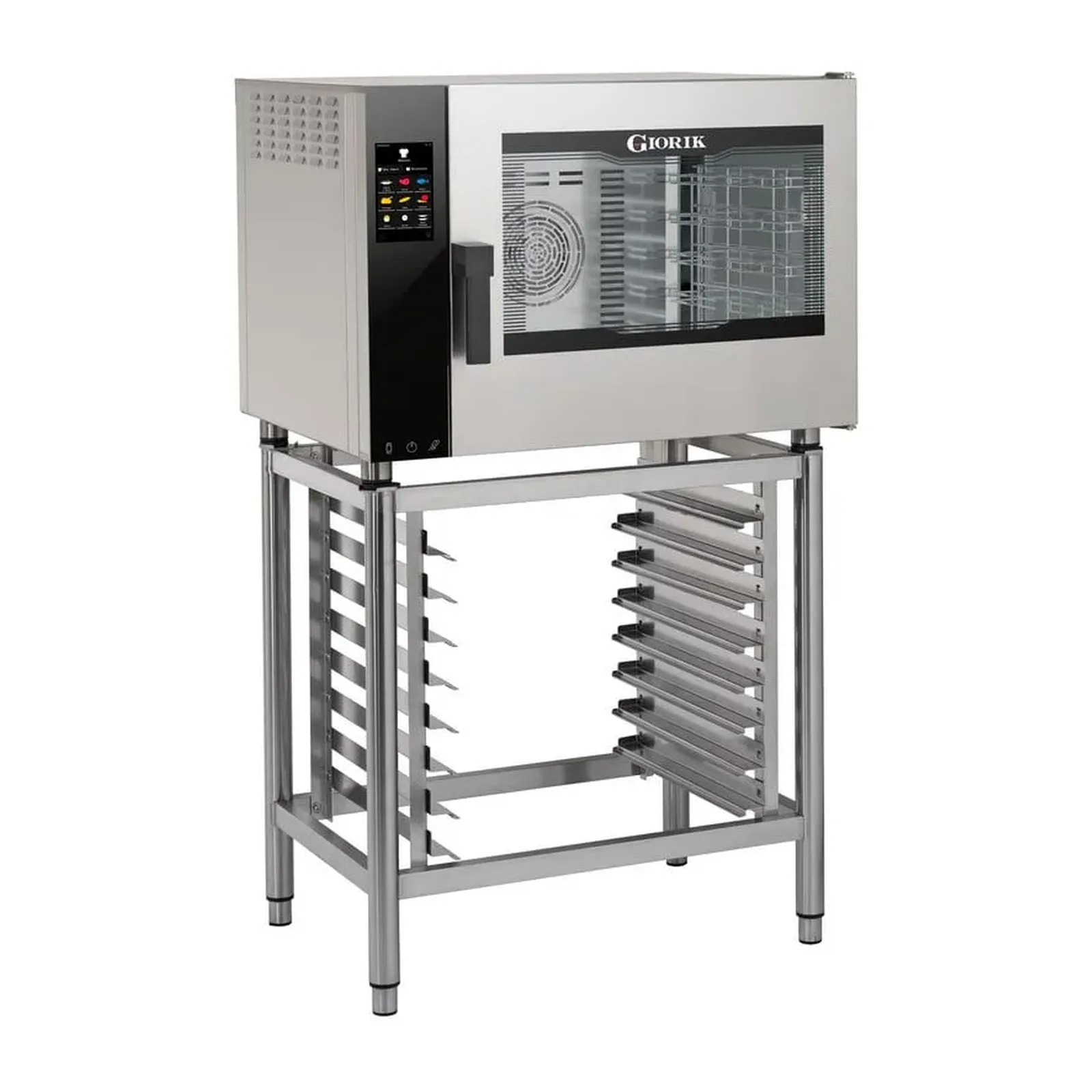 GIORIK Four mixte professionnel - 5 niveaux - 907x811x670 mm - 400V | 3Ph + N + T - Acier inoxydable - GIORIK