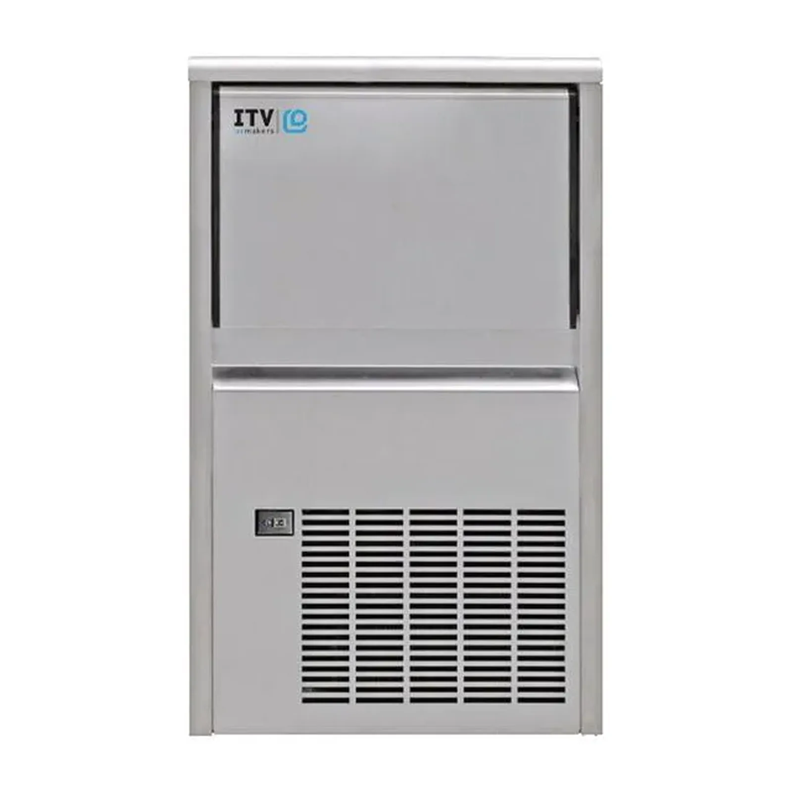 ITV Machine à glaçons professionnelle - Plein 14 g - 22 kg/24h - 6 Kg kg stockage - 350x475x593 mm - 230V monophasé - ITV
