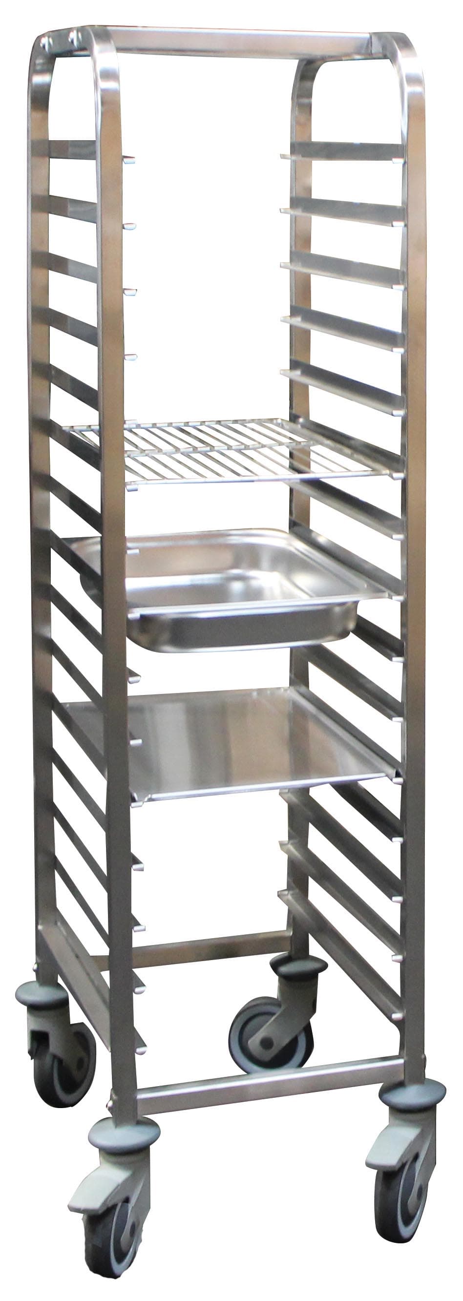 L2G Échelle pâtissière démontable inox 600x400 15 niveaux - 465x630x1860 mm - 15 niveaux - L2G