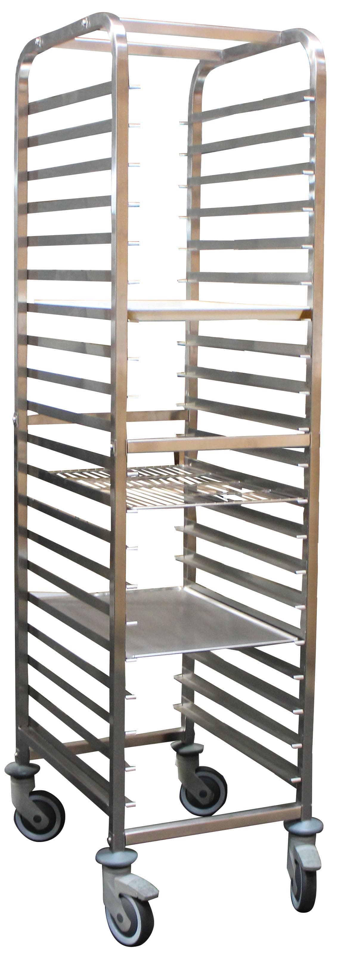L2G Échelle pâtissière démontable inox GN 2/1 20 niveaux - 585x675x1860 mm - 20 niveaux - L2G