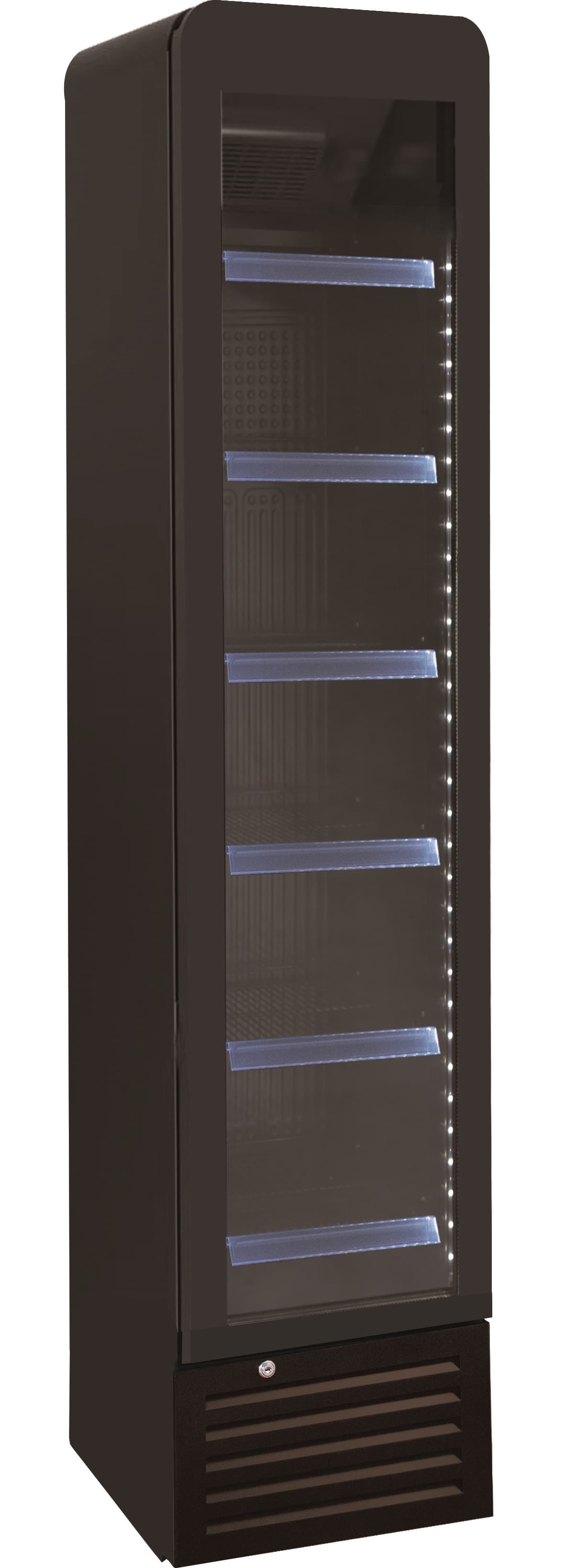 L2G Vitrine à boissons étroite 1 porte vitrée - 403x455x1790 mm - 230V monophasé - +2/+8°C - L2G