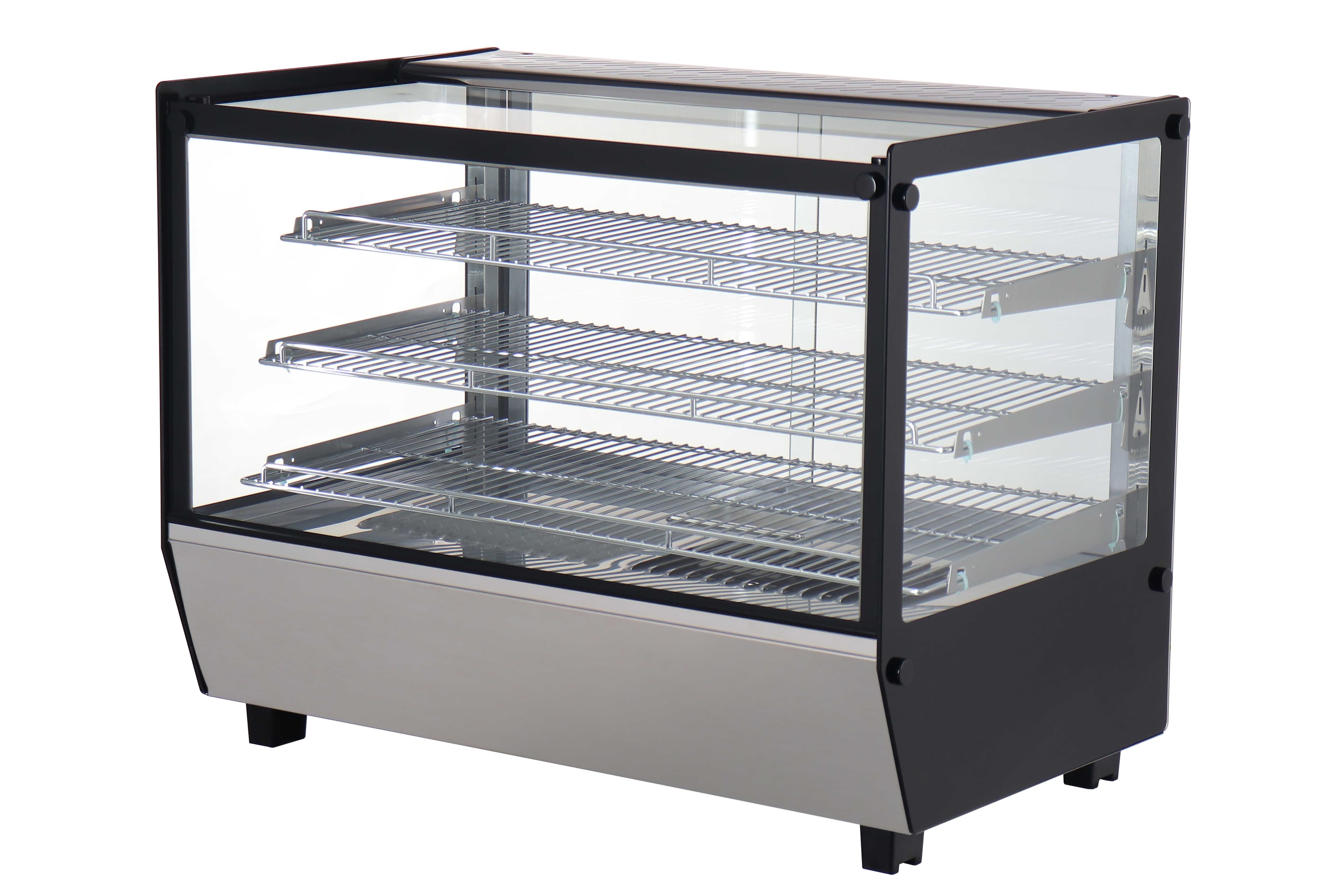 L2G Vitrine de présentation chauffante 3 niveaux - 160 L - 856x568x686 mm - 230V monophasé - +30/+90°C - L2G