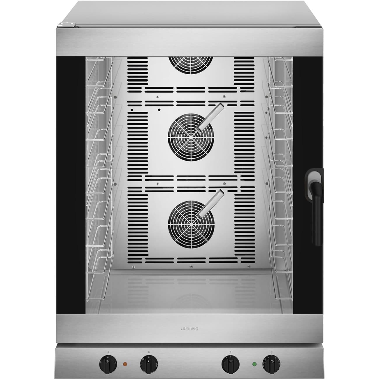 SMEG PROFESSIONAL Four à chaleur tournante électromécanique inox avec humidification - 10 niveaux GN1/1 ou 600x400 mm - 798x772x1100 mm - 400V triphasé - 16 kW - SMEG PROFESSIONAL