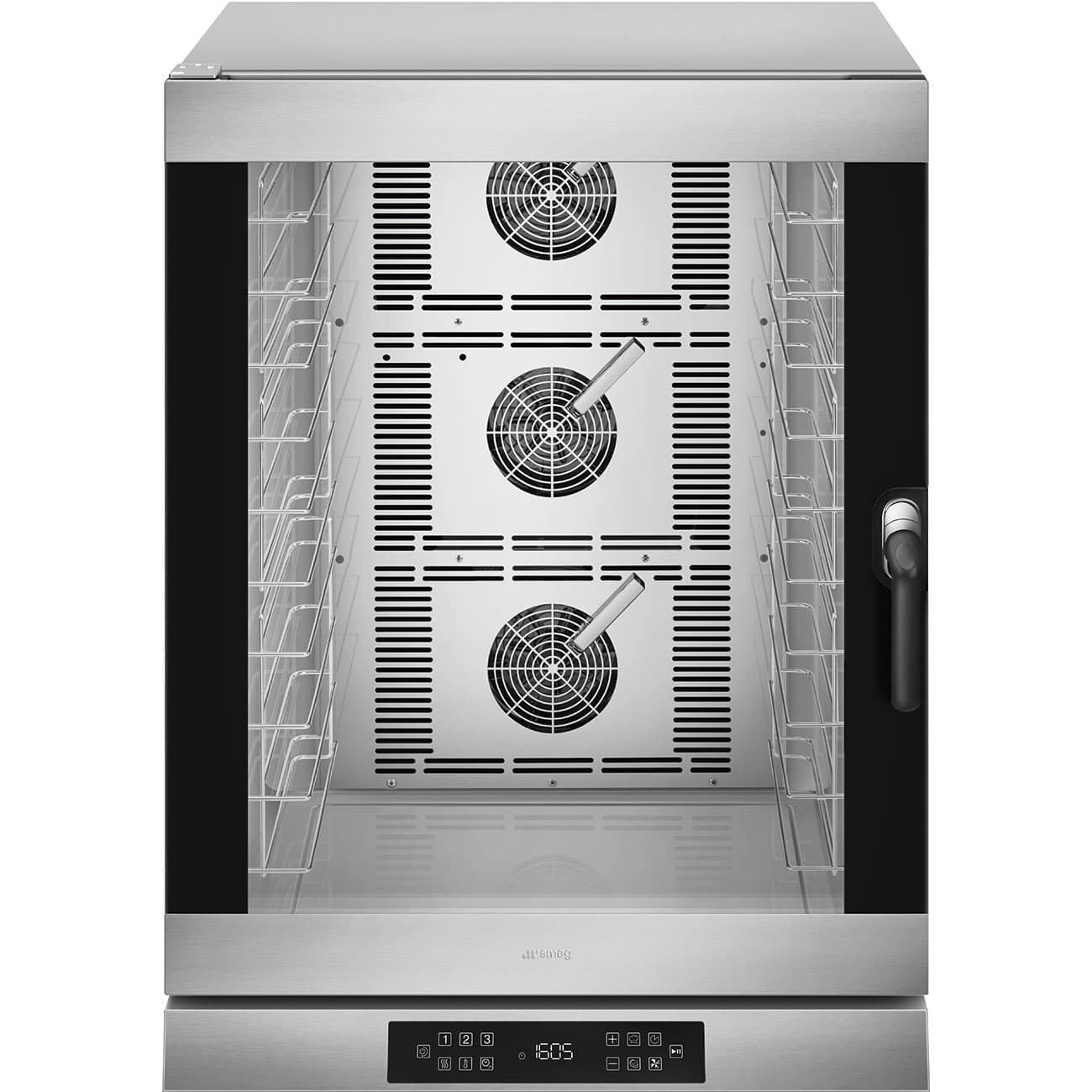 SMEG PROFESSIONAL Electronic stainless steel convection oven with humidification - 10 levels GN1/1 or 600x400 mm - 798x772x1100 mm - 400V three-phase - 16 kW - SMEG PROFESSIONAL