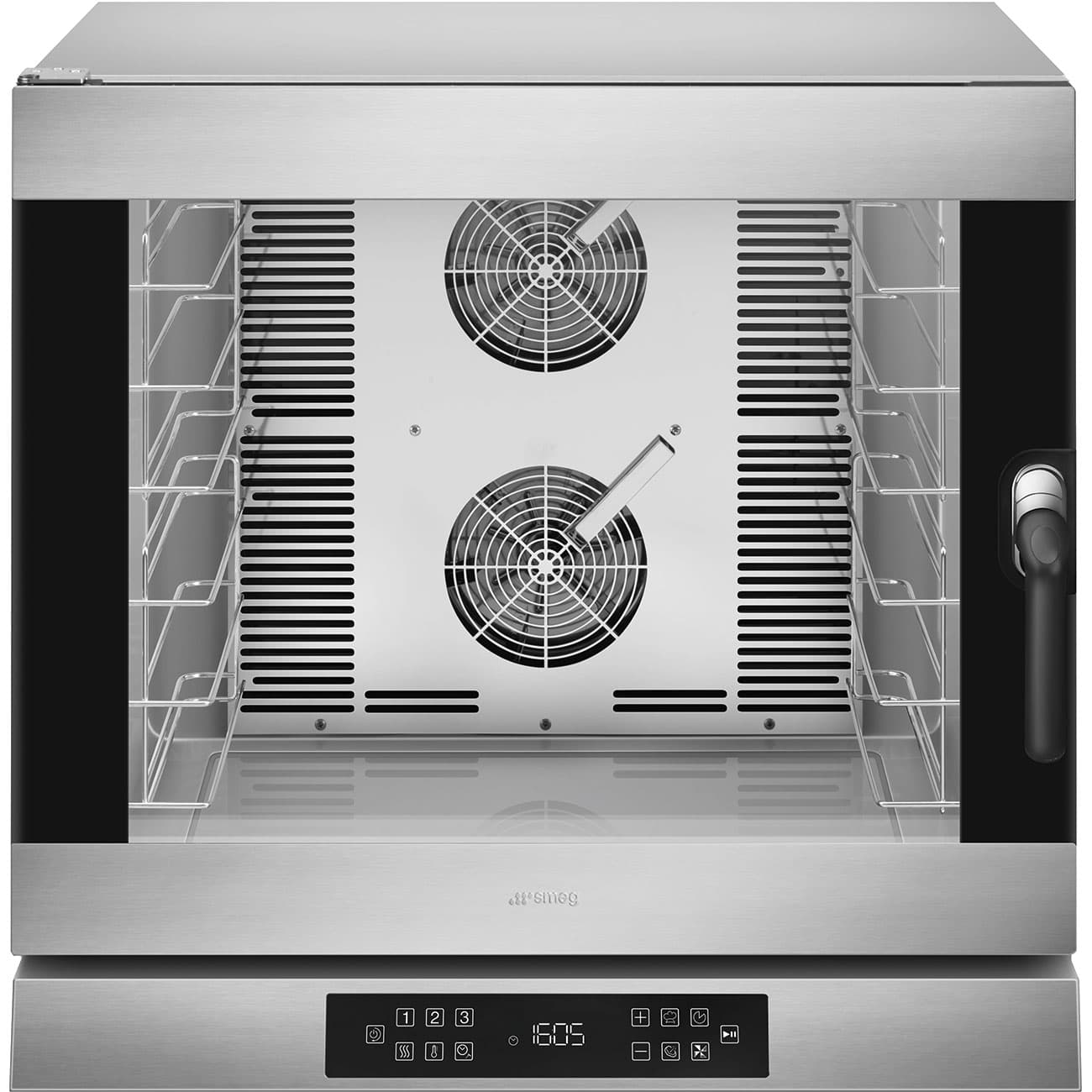 SMEG PROFESSIONAL Four à chaleur tournante électronique inox avec humidification - 6 niveaux GN1/1 ou 600x400 mm - 798x757x793 mm - 400V triphasé - 10,5 kW - SMEG PROFESSIONAL