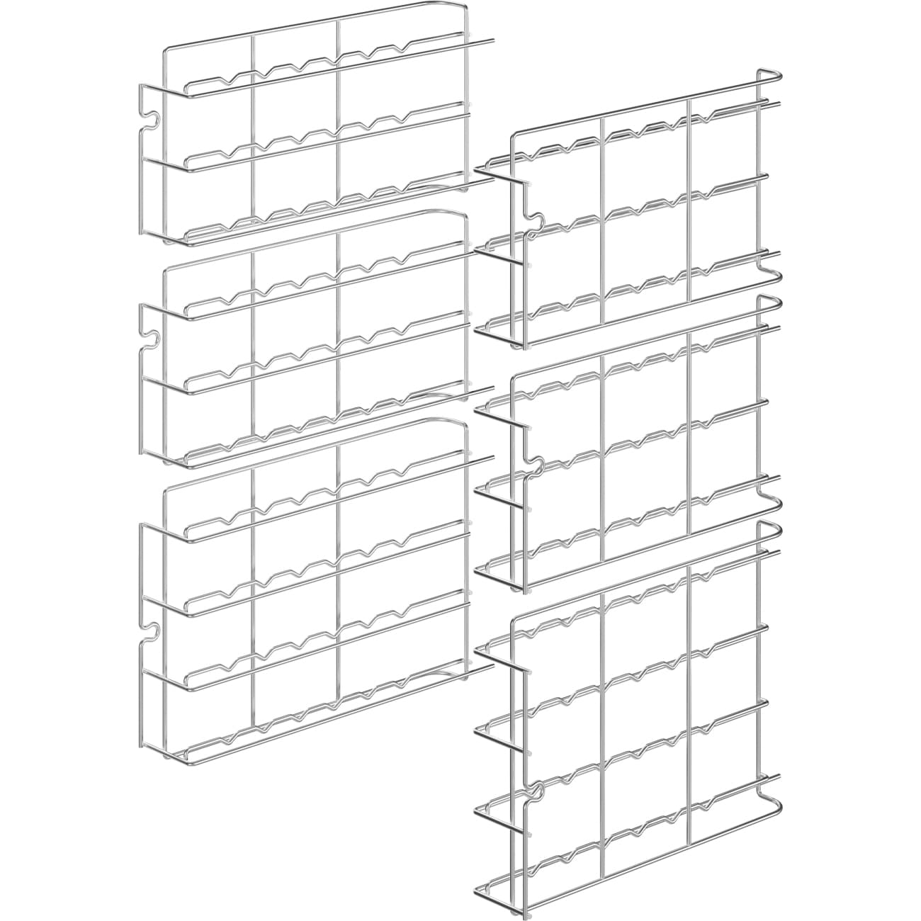SMEG PROFESSIONAL Kit de 2 supports inox pour grilles ou plaques GN1/1 - fours ALFA1035 - SMEG PROFESSIONAL