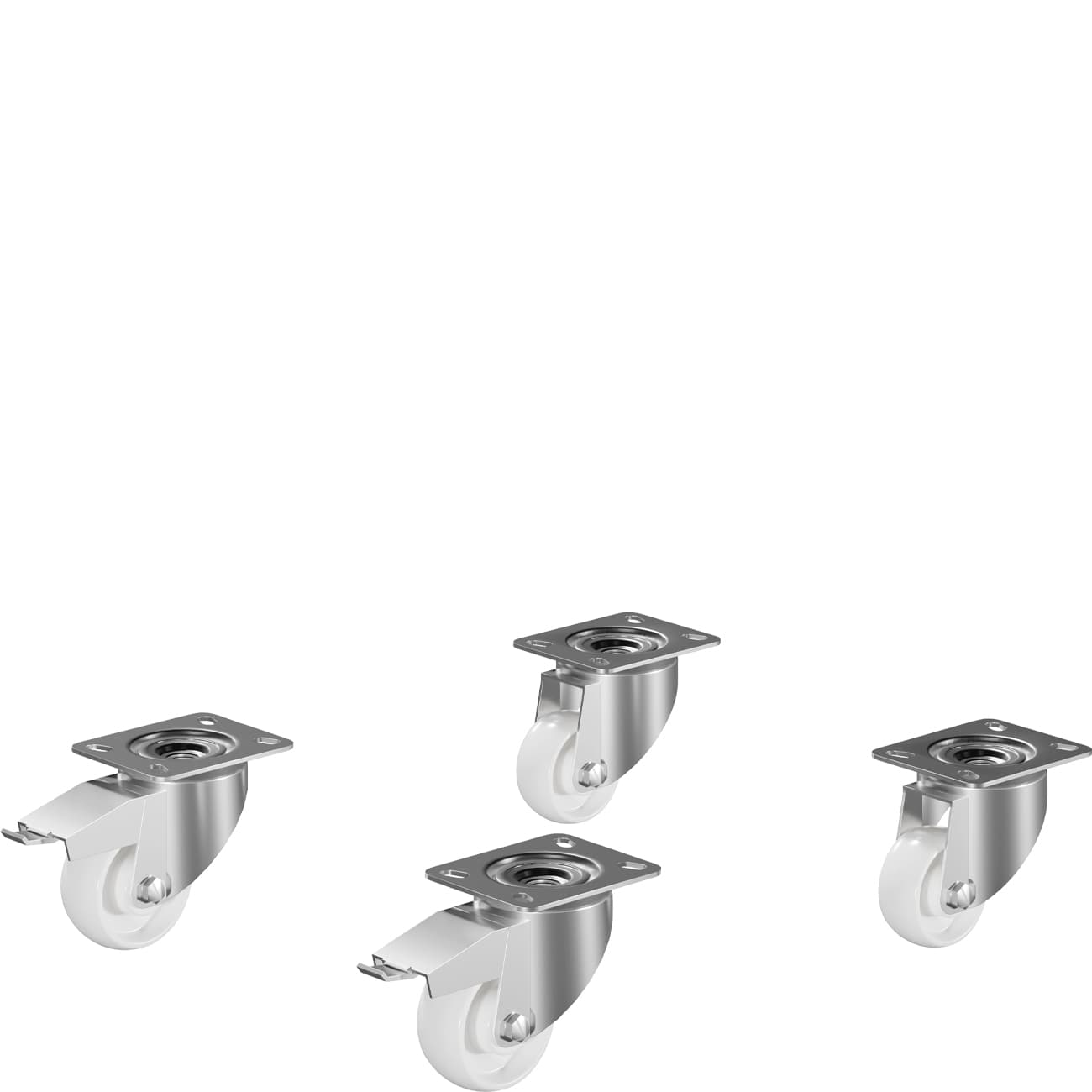 SMEG PROFESSIONAL Kit de 4 roulettes pour armoires réfrigérées professionnelles 700 L - SMEG PROFESSIONAL