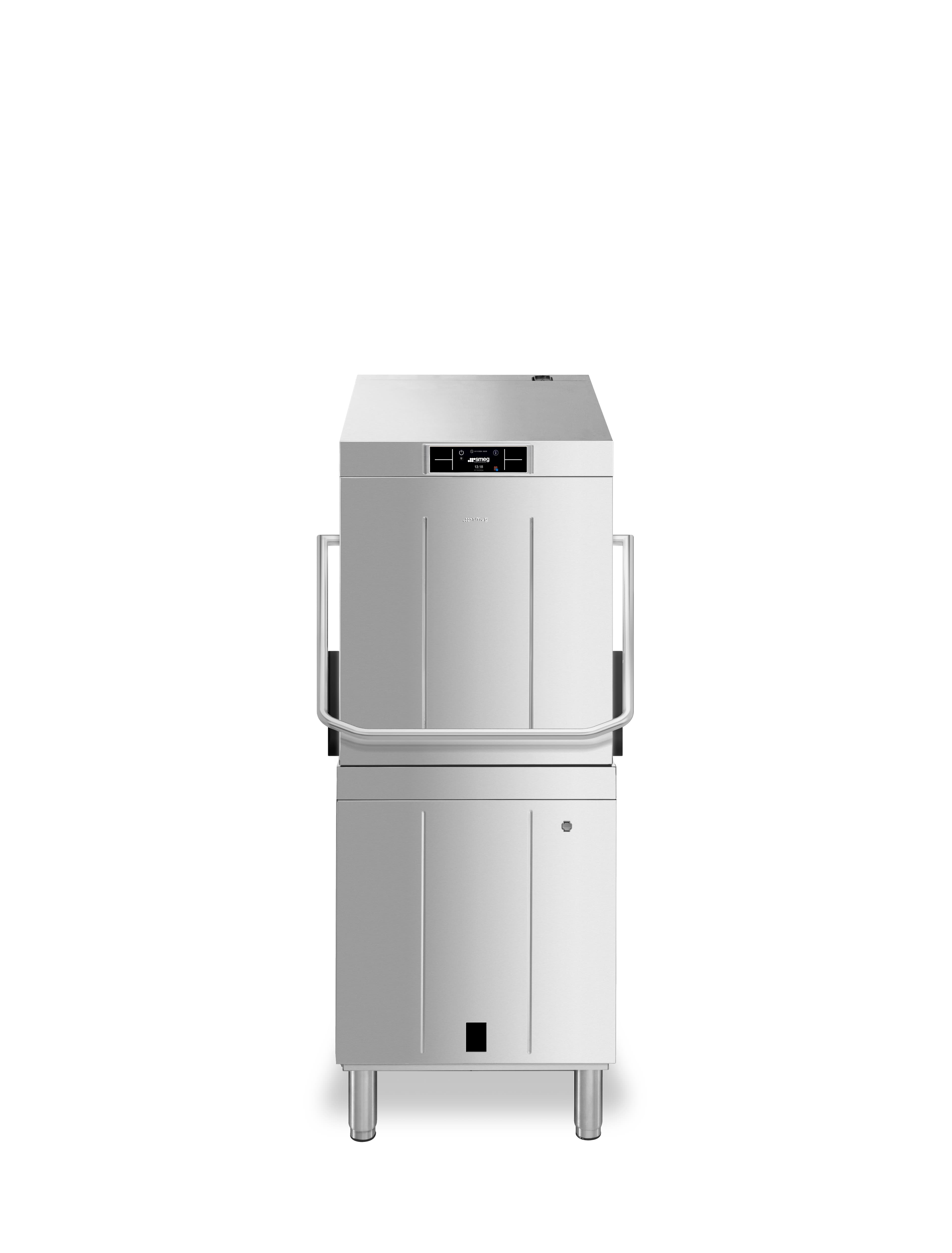 SMEG PROFESSIONAL Lave-vaisselle professionnel à capot Pura avec adoucisseur intégré et récupération de chaleur DHR - panier 500x500 mm - 634x750x1523 mm - 400V triphasé - 10 kW - SMEG PROFESSIONAL
