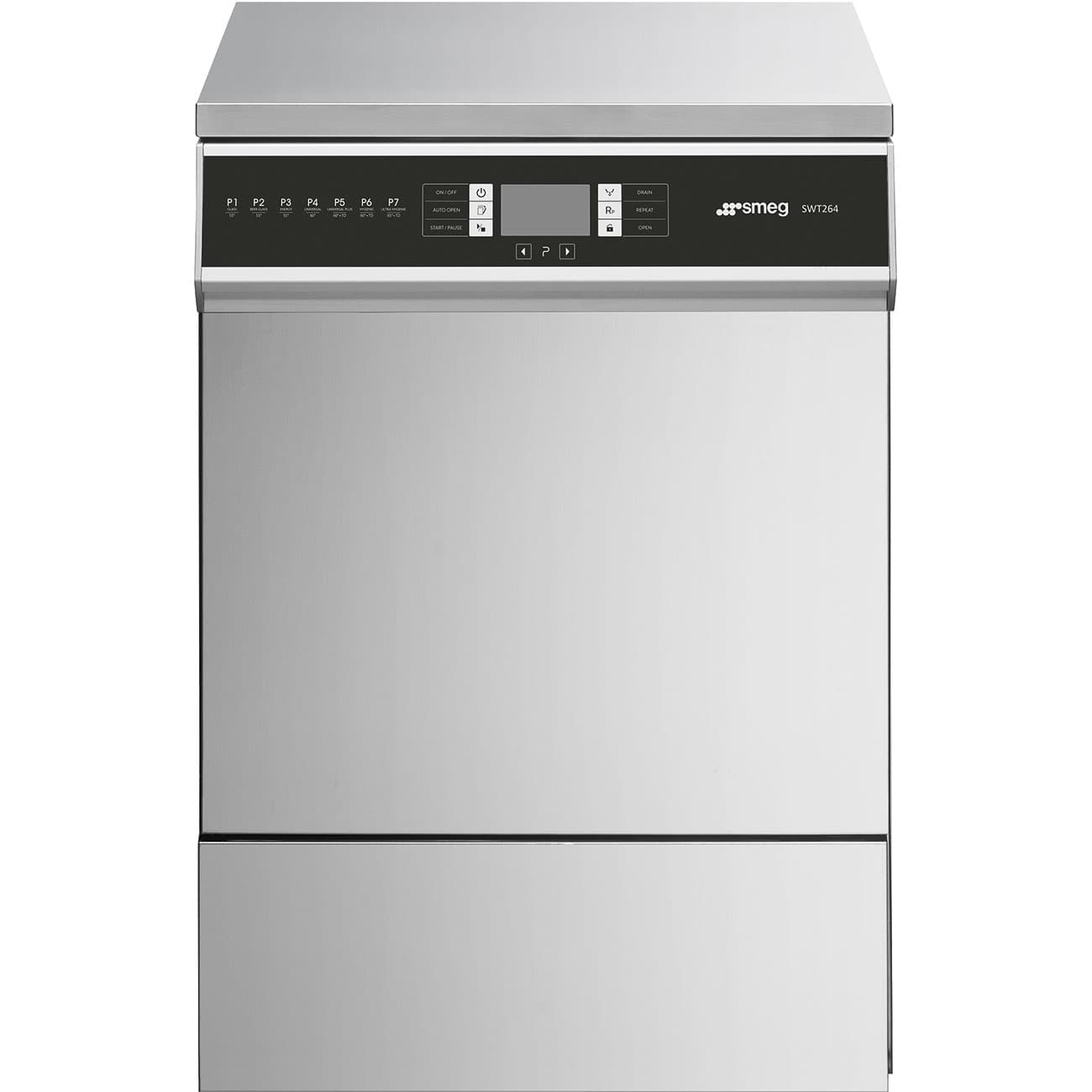 SMEG PROFESSIONAL Lave-vaisselle professionnel à renouvellement d'eau et désinfection thermique avec adoucisseur intégré - 600x600x850 mm - 400V triphasé - 7 kW - SMEG PROFESSIONAL