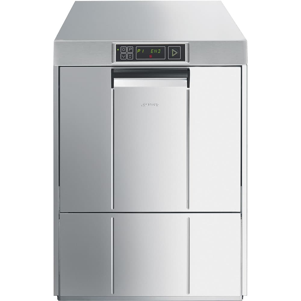 SMEG PROFESSIONAL Lave-vaisselle professionnel frontal Easyline double niveau avec adoucisseur intégré - panier 500x500 mm - 600x600x822 mm - 400V triphasé - 7,3 kW - SMEG PROFESSIONAL