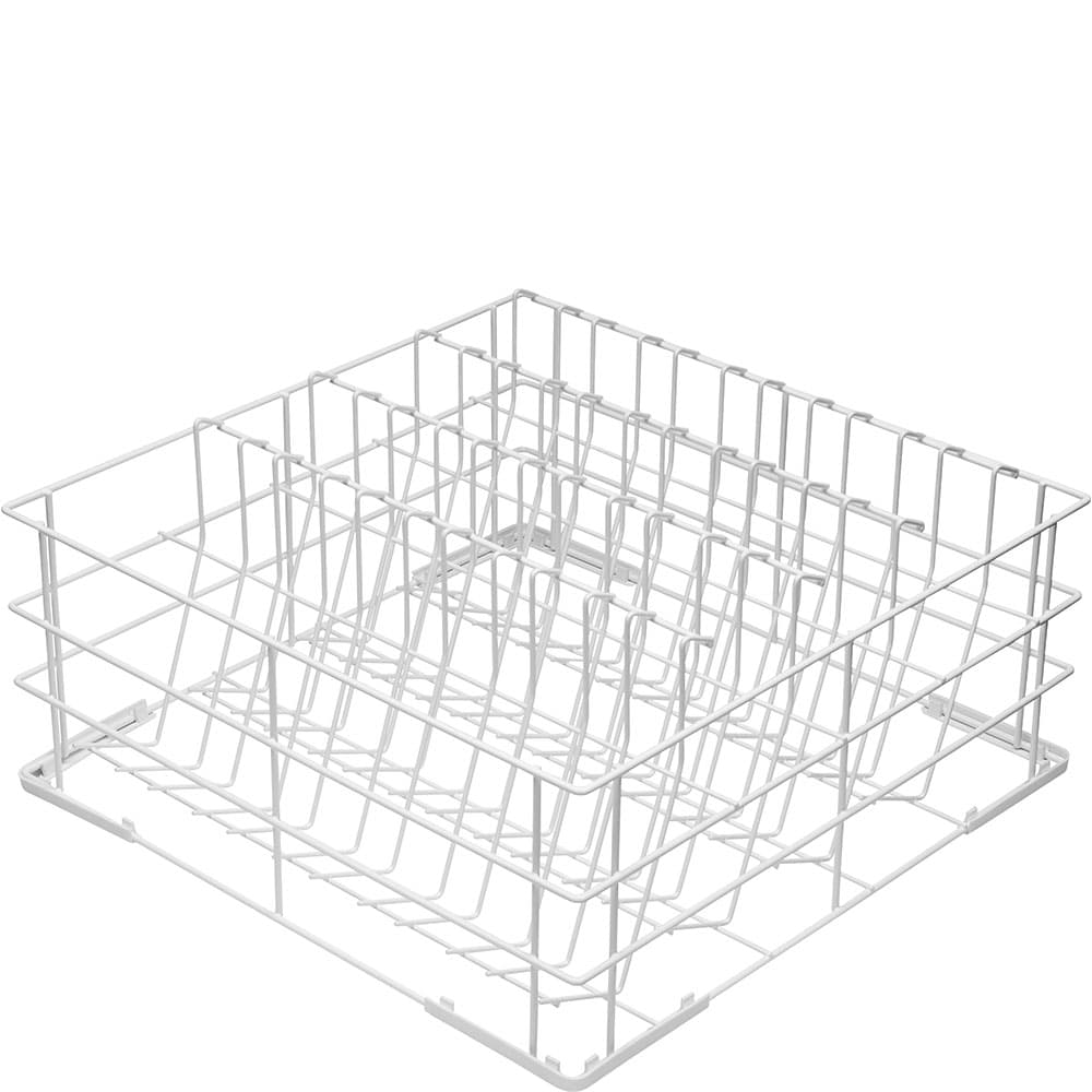 SMEG PROFESSIONAL Panier en fil à fond incliné 5 rangées pour verres à pied Ø 72 mm max - 500x500x235 mm - SMEG PROFESSIONAL
