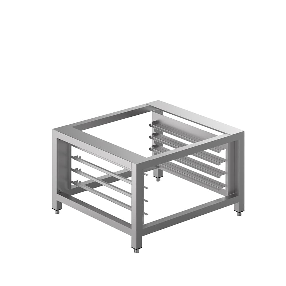 SMEG PROFESSIONAL Support inox 4 niveaux pour fours ALFA410 / ALFA420 / ALFA425 superposés ou ALFA1035 - 800x800x504 mm - SMEG PROFESSIONAL