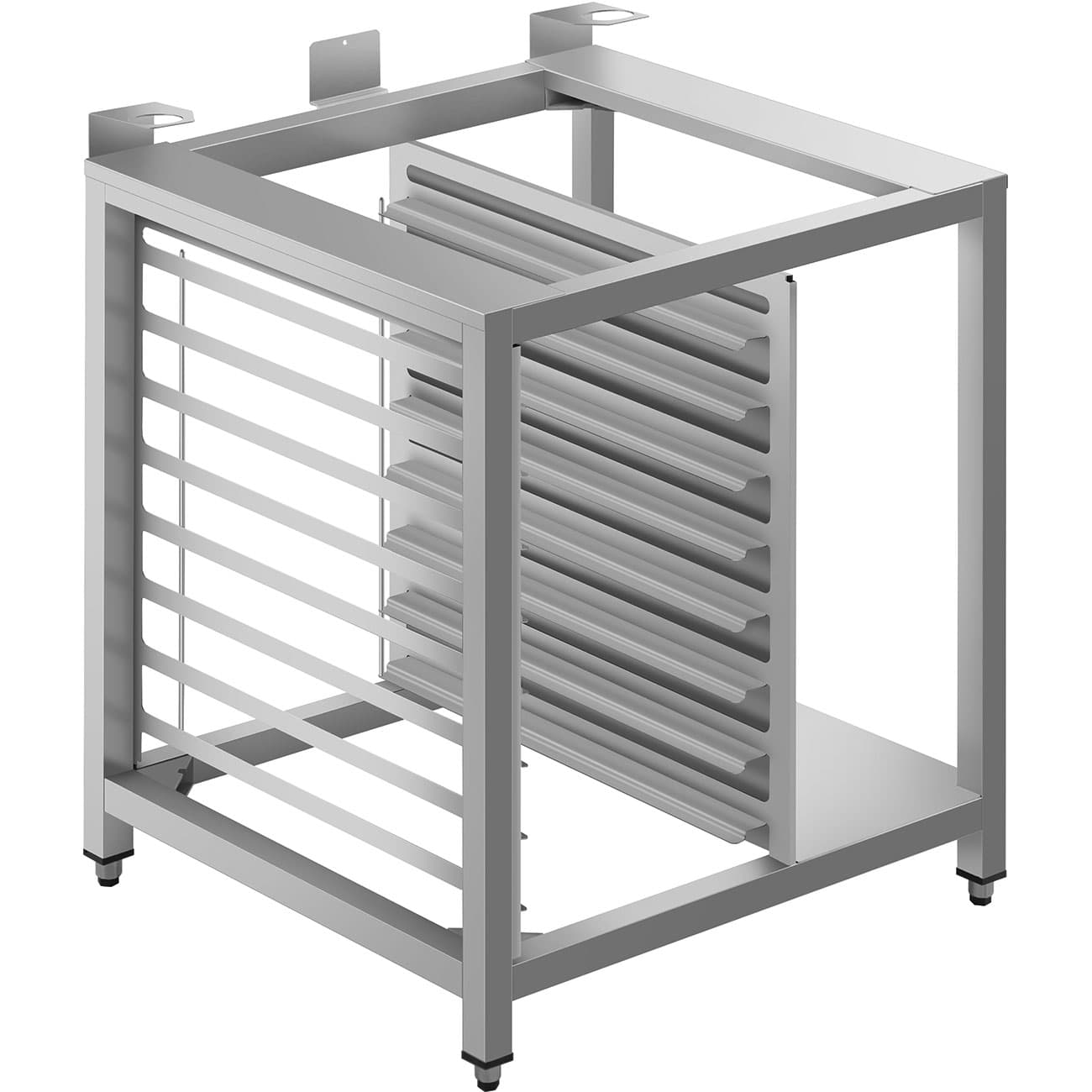 SMEG PROFESSIONAL Support inox 8 niveaux pour four mixte Galileo Professional - GN1/1 et 600x400 mm - 800x750x850 mm - SMEG PROFESSIONAL